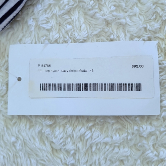 Fighting🤼‍♀️ Eel Top Ayako in Navy Stripe Modal - NWT - Picture 12 of 12